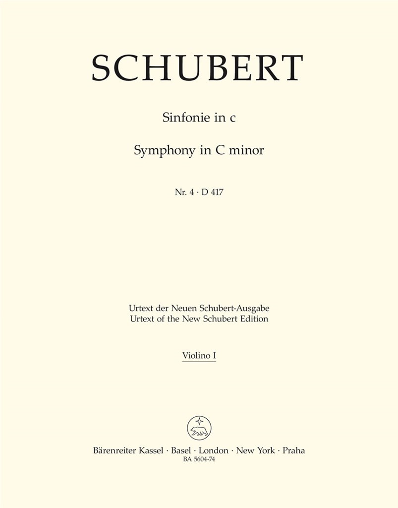 Symphony in C minor No. 4 D 417 Tragic